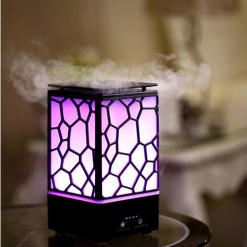 Portable USB Humidifier Water Cube Aroma Diffuser Aroma Diffuser Ultrasonic Humidifier Atmosphere Colorful Light For Home