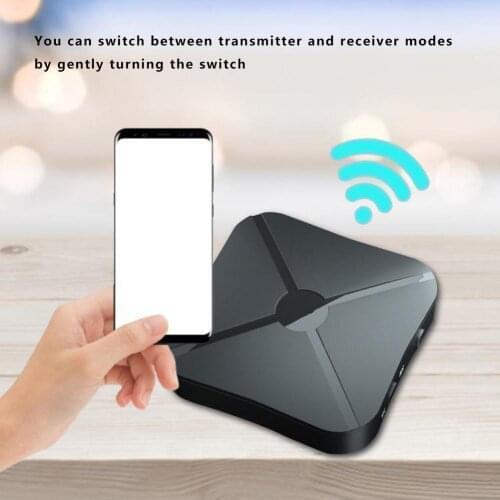 2 In 1 Bluetooth-compatible Receiver Transmitter TV Computer BT4.2 Wireless Audio Adapter Operating Range Greater Than 10 Meters