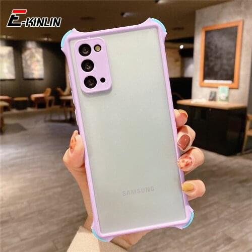 Shockproof Candy Color Phone Case For Samsung Galaxy M42 M02 M30 M62 M10 M01 Core M31 M51 Translucent Silicone Back Cover