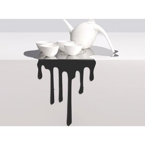 Modern Fluid Stainless Steel Crafts Tray Creative Home Living Room Dining Room Desktop Coaster Interior Soft Decor Accessories