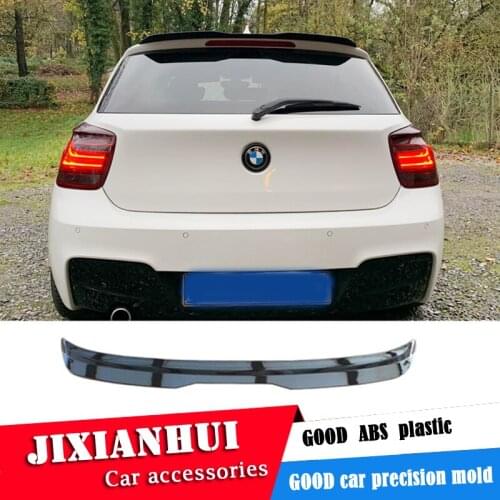 For BMW F20 Spoiler 2006-2013 BMW F20 F21 116 118i 120i Hatchback spoiler universal TYS ABS Car Rear Wing Color Rear Spoiler