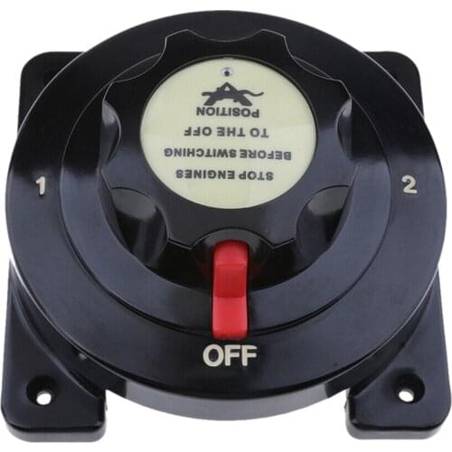Heavy Duty Marine Dual Battery Switch Isolator Selector Boat/RV/Caravan/Yacht