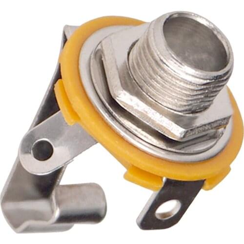 10pcs Mono 1/4" Output Jack for Electric Guitar/ Bass Parts Accessories