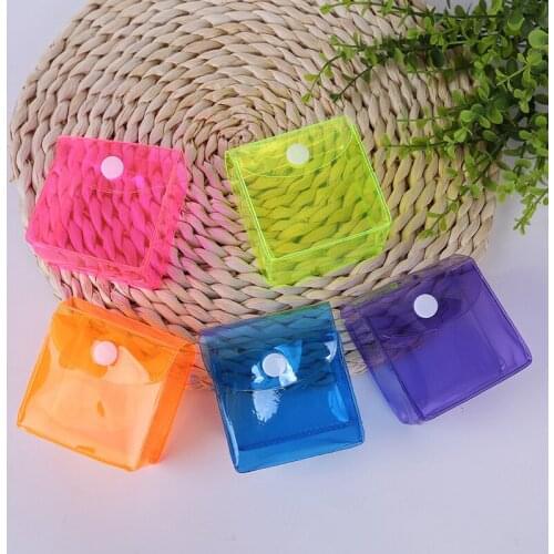 100pcs Candy Color Eyelashes Packaging Resealable Eyelashes Storage Bag Candy Pouch Cosmetic Box for Wholesale