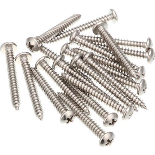 50 pcs M5 self-tapping 40 mm 304 stainless steel self-tapping screws countersunk head Phillips self-tapping screws Hardware