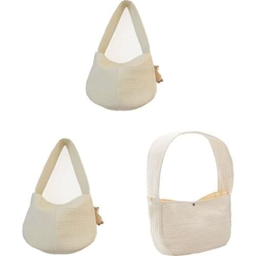 63HC Small Cat Dog Canvas Bag Breathable Carrier Dog Soft Sided for Outdoor Shopping Tote Bag Carrier Sling Comfort Tote Bag