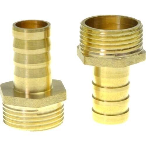 8mm 10mm Male M8*1.25 Brass Barbed Fitting Coupler Connector