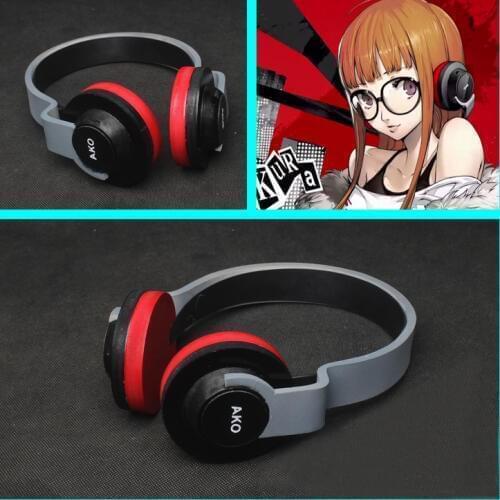 P5 Persona 5 Cosplay Props Futaba Sakura Cosplay Costume Accessories PVC Headphone Headwear Toy Headset