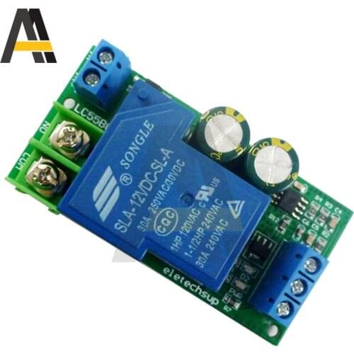 30A High Power 12V Water Level Automatic Controller Liquid Sensor Switch DC12V-15V AC9V-12V Motor Pump Control Relay Board