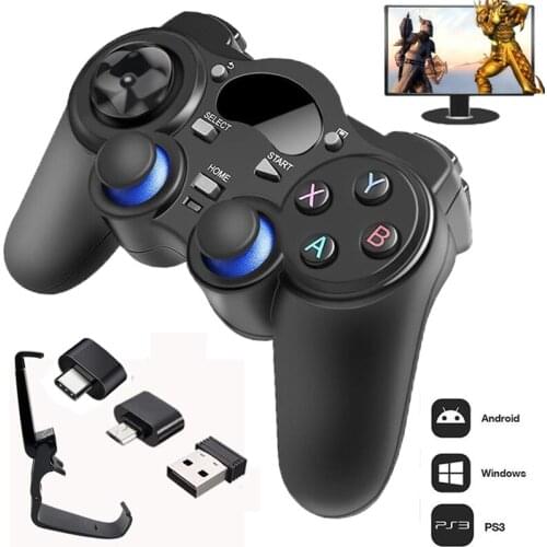 2.4 G Controller Gamepad Android Wireless Joystick Joypad with OTG Converter For PS3/Smart Phone For Tablet PC Smart TV Box