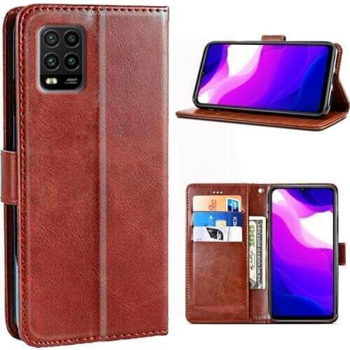 Case For Xiaomi Mi 10 Lite 5G Cover Flip PU Leather Phone Protective Shell For Mi 10 Youth Case Protector Bag Card Slot Fundas