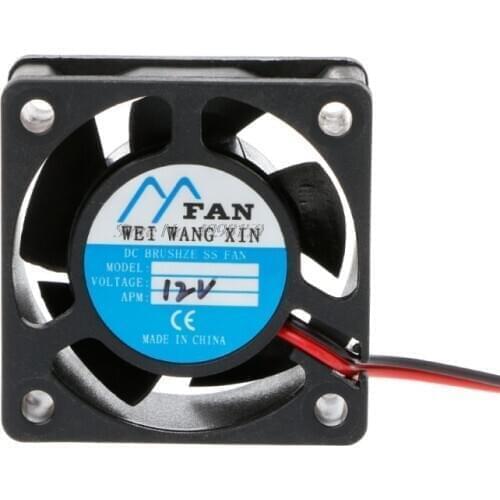 DC 12V 2-Pin 5 Blade Cooler Brushless Mini Cooling Fan 4020 Wholesale dropshipping