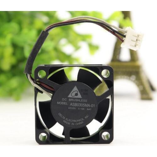 DELTA ASB0305MA-01 3010 3cm DC 5V 0.19A Miniature Heat Dissipation cooling Fan