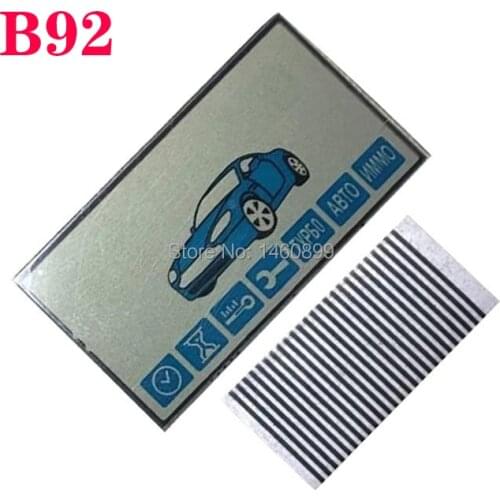 5 PCS/lot B92 Lcd Display Screen Flexible Cable for Starline B92 LCD Remote Control Key Fob B92 lcd display + Zebra Stripes