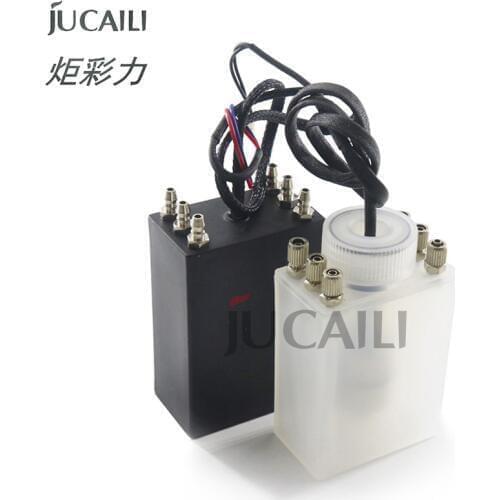 Jucaili 1pc 6 Ways UV/Solvent Ink Sub Tank for Infiniti Crystaljet Allwin Solvent Printer Solvent Ink Sub Tank