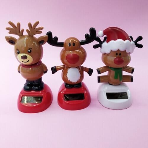 Shaking Head Toys Car Ornaments Bobblehead Nod Dolls Santa Claus Funny Wobble Head Robot Car Dashboard Decorations Accessories