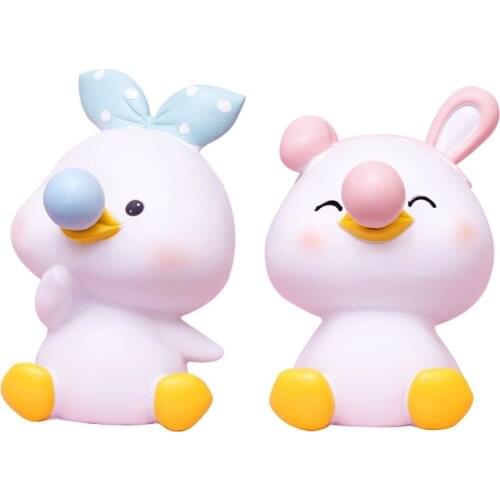 Cute Cartoon Piggy Bank Coin Box Money Saving Pot Ornament Kids Birthday Gifts Y5JC