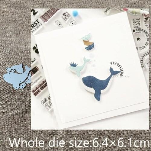 XLDesign Craft Metal Cutting Dies stencil mold Crown Whale decoration scrapbook Album Paper Card Craft Embossing die cuts