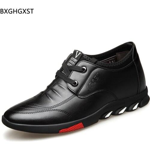 Luxury Designer Elevator Shoes for Men 2021 Loafers Leather Casual Shoes Man Black Slip on Shoes Men Zapatillas Hombre Chaussure