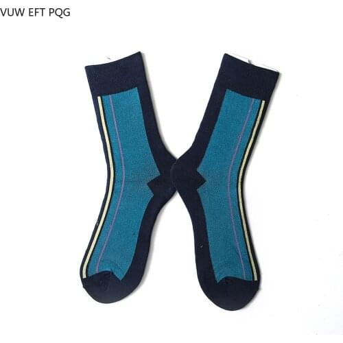 Men Women Cotton Sock Design Simple And Unique Punk Style Vertical Stripes Fashion Street Couple Socks Hip Hop