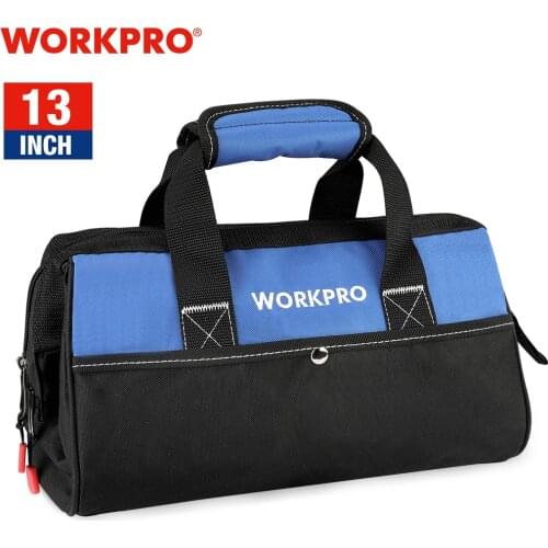 WORKPRO 13inch Hand Tool Bag 600D Ployster Electrician Bag Tool Organizers Portable Waterproof Tool Storage Bag