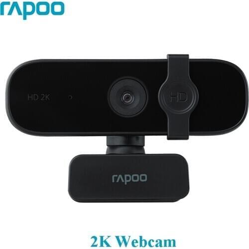 Original Rapoo C280 Webcam 2K HD With USB2.0 With Mic Rotatable Cameras For Live Broadcast Video Calling Conference With Cover