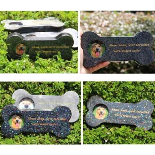 Memorial Pet Bone Tombstone Epoxy Resin Mold Dog Keepsake Gravestone Silicone Mould DIY Crafts Decorations Ornaments Tool T84A