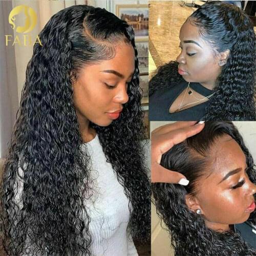 Curly Hair Wigs For Black Women Brazilian Hair Wig Lace Front Human Wig Natural HairLine