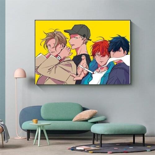 Japanese Anime Poster fashion Character Canvas Poster Wall Art For Home living room Decor