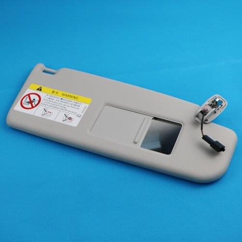 Gray Right Front Sun Visor Panel With Makeup Mirror For VW Jetta MK6 2012 2013 2014 2015 2016 2017 2018 2019 18D857552