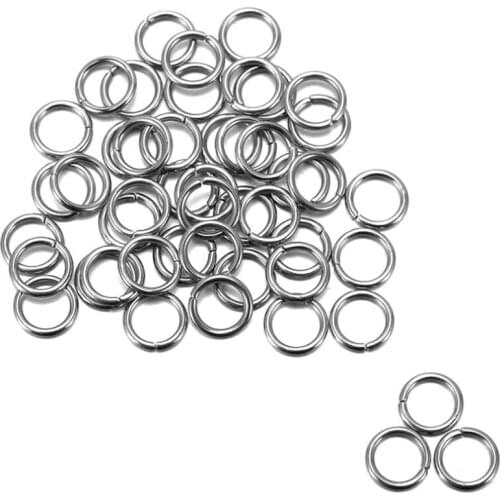 50/100/200pcs/lot 4 5 6 8 10 mm Jump Rings Split Rings Connectors For Diy Jewelry Finding Making Accessories Wholesale Supplies