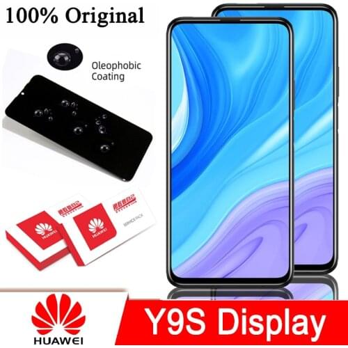 100% Original 6.59'' LCD with Frame for Huawei Y9S Display Touch Screen Digitizer STK-L21 STK-LX3 STK-L22 Repair Parts