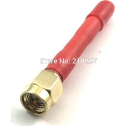 1PCS 5.8G Antenna for FPV 3dbi Antenne Mini Video Transmission 5.5cm Red With Sma Male Connector