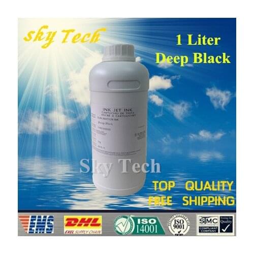 1000ML [DBK] Deep Black Sublimation ink For Epson Printer, Thermal Transfer Ink For T-shirt ,phone shell, Mugs ,ceramics
