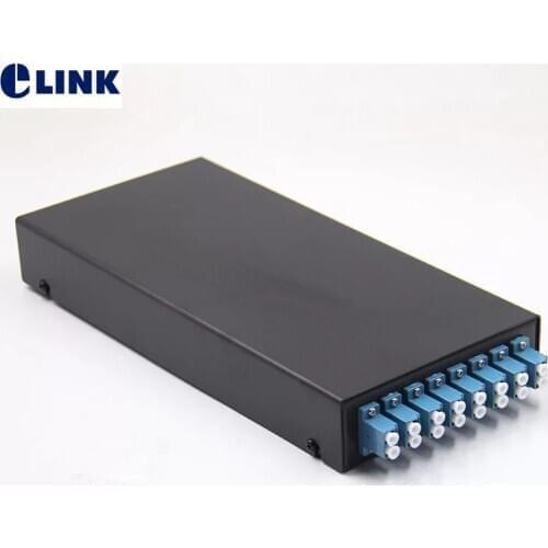 16 core fiber optic termination box fully installed LC pigtail&adapter SPCC 8 ports patch panel ftth distribution ELINK
