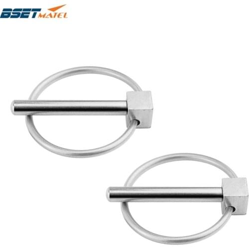 2PCS Stainless steel 316 boat Kayak Canoe Trailer Tractor Trolley Caravan Lynch pins Linch Pin Clips Retaining Clip marine