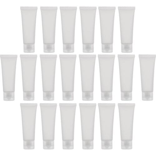 20x 50ml Empty Squeeze Skincare Makeup Cream Flip Cap Packaging Bottles