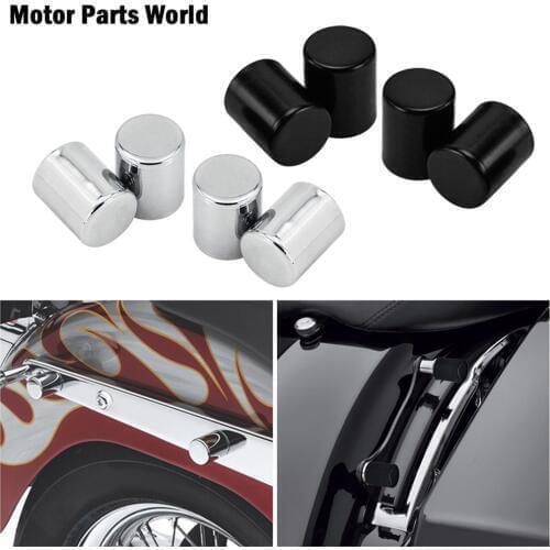 Motorcycle 4pcs Docking Hardware Point Cover For Harley Sportster XL883 Touring Road King Street Glide FLHR FLHX Softail Dyna