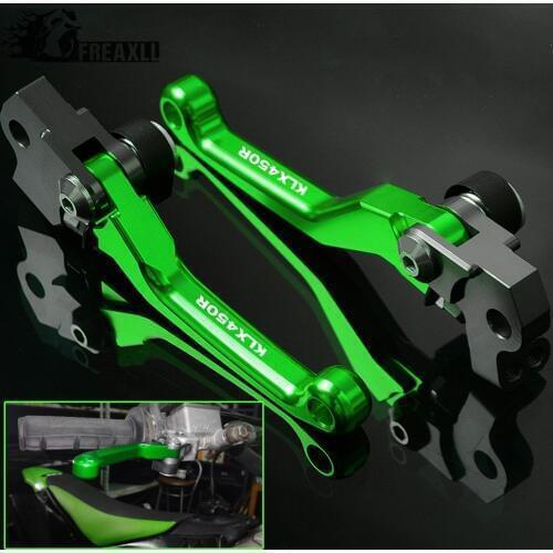 Dirt Pit Bike Pivot CNC Aluminum Motorcycle Brake Clutch Levers Handle Pivot For Kawasaki KLX450R KLX 450R KLX 450 R 2008-2015