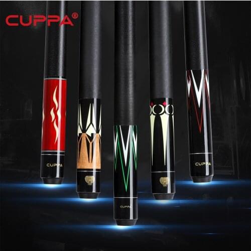 Cuppa Billiard Pool Cue Stick 12.75 mm 11.75 mm 10mm Pool Cue Kit Durable Professional Set Billiard Cue Black 8 Kit with Gifts