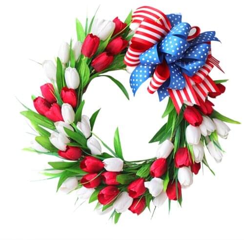 Flower Wreath Party Wedding Berry Maple Leaves Festive Decorations Artificial Dia 40cm / 50cm Front Door Decoration Heliosphere