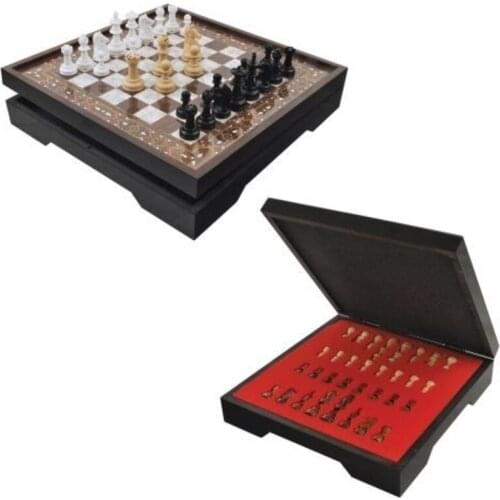 Wooden Folding Chess Set Large Size Adult Children Beginner Professional Family Game Vip Psoriasis Free Shipping From Turkey