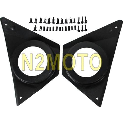 For Polaris ACE 570 900 RZR XP1K RZR 1000-S 900 Black 2 PCS Door Speaker Pod Set 6-1/2" Speakers 2014-2017