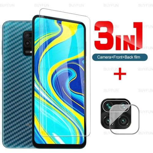 For Xiaomi Redmi Note 9s 9t 8t 9 8 pro max 7 Back Fiber film + Front Screen Protector For redmi 9 8 9a 9c 9t 8a Camera Lens Film