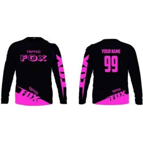 Mens customize moto Jersey Mountain maillot Off Road MTB DH Bike cycling Jersery Motocross Jersey Breathable Quick Dry