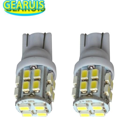 Good Car light 12V led T10 20 SMD 1206 3020 W5W 194 501 bulb Side License Plate Bulb Interior Reading Lamp for lada