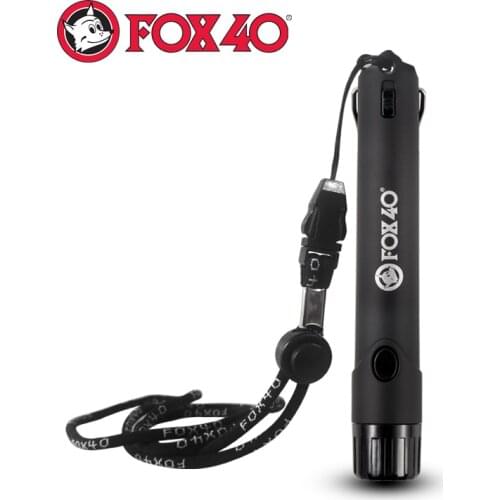 CANADA FOX 40 MINI ELECTRONIC WHISTLE ULTRA SLIM BODY EQUIPPED WITH LED LIGHT AND LANYARD HYGIENIC OPERATED BY HAND 110 DB