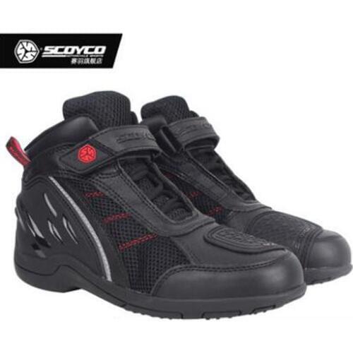2018 Summer new Breathable SCOYCO Motorcycle knight Boots Men Motorbike equipment protect Riding Boots MT023 Moto shoes