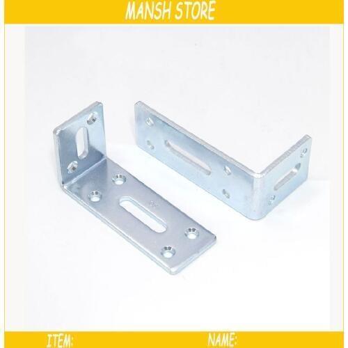 10pcs/lot 80*30*40mm Metal Corner Bracket 90 Degree L Shape Funiture Connector Iron Corner Fitting