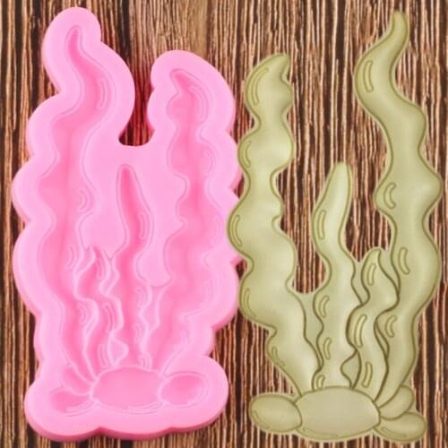 Sea Coral Silicone Molds Fondant Cake Decorating Tools Cupcake Topper Candy Polymer Clay Mould Chocolate Gumpaste Moulds